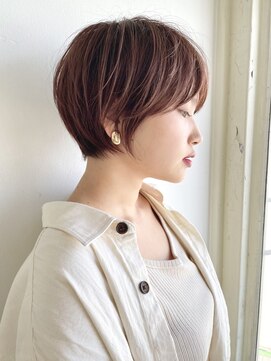 ミチオ ノザワ ヘアサロン ギンザ(Michio Nozawa HAIR SALON Ginza) 似合わせカット×耳かけひし形ショート【瀧上丈司】