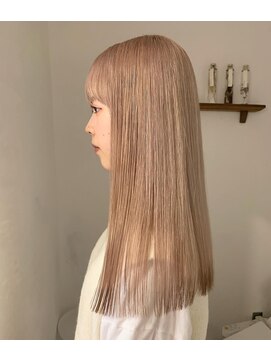 オンヌ(onnu) ミルクティーベージュ×裾カラー