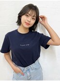 大人可愛い小顔くびれミディアム外ハネ