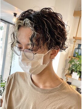 ミモザワークス(Mimosa Works) 波巻きツイスパフェイスフレーミングセンターパート