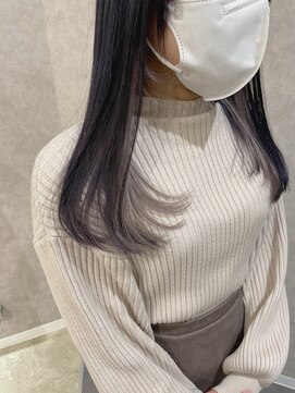 レガシーヘアーデザイン(Legacy hair design) 「バイオレットグレー×シルバーインナー」