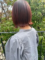 ツイギー 宮西店(TWiGGY)&nbsp;赤髪外ハネボブ