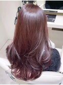 上品レイヤースタイル*ピンクベージュ*美髪カラー<西宮北口>