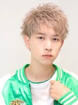 オーシャントーキョー 大阪(OCEAN TOKYO)&nbsp;アップバング ブリーチ ベリショ  メンズヘア メンズ  ショート