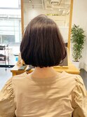 大人可愛いボブワンカールパーマ 30.40代　夏目サトル