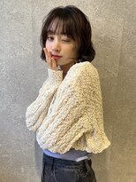 アース 三軒茶屋店(HAIR&MAKE EARTH) 三軒茶屋_レディース_ミディアム_コテ巻き_パーマ_ボブ_ブラウン