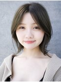 くびレイヤー前髪なしグレージュボブ 外はね【AIN.表参道】川原