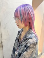ジオラマ(DIORAMA) ブリーチ/デザインカラー/派手髪/ピンク/バイオレット/パープル