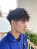ワンズ リー 下北沢店(ONE's ly) ハイライト/マッシュパーマ／ウルフ/アッシュブラック/下北沢駅