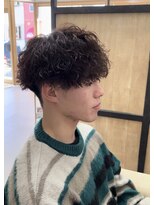 メンズギフト(men's GIFT)&nbsp;刈り上げツーブロックツイストスパイラルパーマ