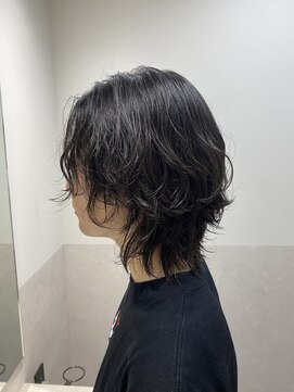 サロウィン 那覇店(SALOWIN) ニュアンスパーマミディアムウルフレイヤークラゲヘアー