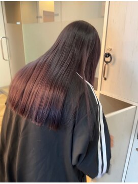 ジーナ 札幌大通(Zina) 美髪*エアリーロング*パープルグレー*髪質改善*Zina札幌大通