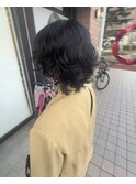 【ウルフショートボブ】【デザインパーマ】