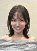 韓国風/レイヤー/小顔/前髪カット/髪質改善/グレージュ/透明感