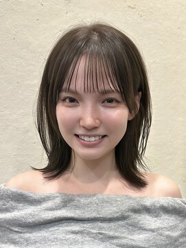 アンカーバイナチュラル(anchor by natural) 韓国風/レイヤー/小顔/前髪カット/髪質改善/グレージュ/透明感