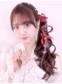 サイドポニーテールあみたらし