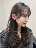 クレム 博多駅店(ChLem)&nbsp;顔まわりレイヤー 艶カラー 暗髪 韓国風 髪質改善 福岡美容室