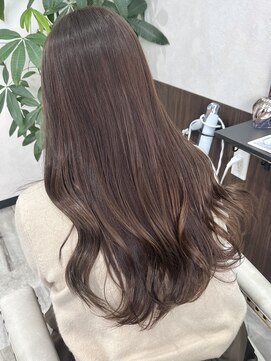 ベルヘアーデザイン 堺東(Belle hair Design) イルミナカラー韓国風レイヤーカットオリーブグレージュ堺東