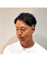 ジェントル(GENTLE)&nbsp;サイドの刈り上げでメリハリのある爽やかアップバンク