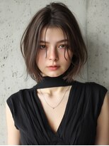 アンドレイ 表参道(andrey)&nbsp;黒髪カタログ/クラゲヘアー/オリーブグレー/表参道