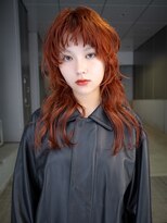 ギークス(GEEKS)&nbsp;【GEEKS渋谷】ハッシュカット/ロングウルフ/ワンブリーチ/暖色系