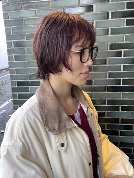layer bob / pink color / らむカラー　