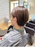 30代/40代/50代 白髪ぼかしカラー × ショートスタイル