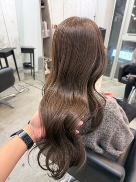 バンクスヘアー(BANK'S HAIR) 池袋　髪質改善　ミルクティーベージュ　ニュアンスカラー