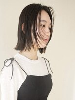 イーラー 日本橋 人形町(ealar)&nbsp;切りっぱなしボブ/顔まわりレイヤー/外ハネボブ/ミニボブ/暗髪