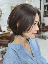 アブニール 柏東口店(AVENIR)&nbsp;ワンホンレイヤー/ミルクティーブロンド/ダークブルー/柏