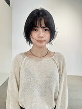 セーヌプラス(CEINE+) レイヤーボブ/顔周りカット/コーラルベージュ/二子玉川/三軒茶屋