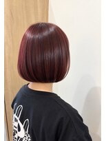 サロン(SALON)&nbsp;オレンジは苦手。ワインレッドのアンブレラカラー　～Akari～
