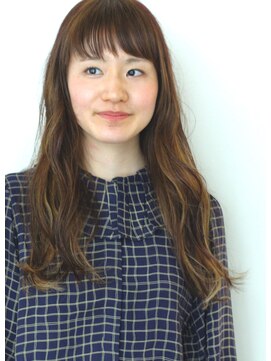 マッシュ 北堀江(MASHU) フリンジバングとスポンテニアスカラー サエキ