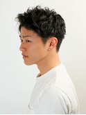 〈wave佐藤店〉くせ毛風束感アップバングスキンフェード