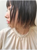 【ANALOGUE】イルミナデザインカラー顎ラインきりっぱなしボブ