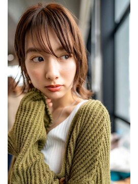 ブエナビスタ(BUENA VISTA) 大人かわいい外ハネウルフボブ/シースルーバング