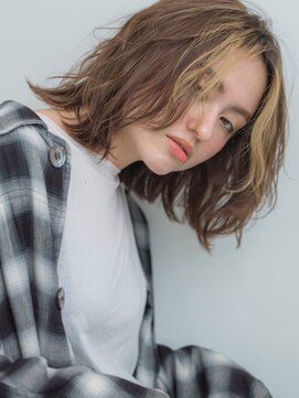 ロンプ(romp) ラフに動かす お洒落レイヤーボブ 【romp恵比寿】【Satoru】