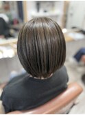 丸みのあるボブ