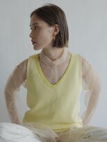 アオイ(aoi.)&nbsp;【ボブ/ブラウンベージュ/伸ばしかけヘア/30代/福岡薬院】