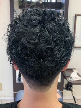 コレットヘア(Colette hair) 【モスグリーン×メンズパーマ】