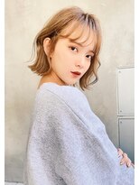 ケイト(kate) 【kate】大宮☆　外ハネボブxミルクティーベージュ