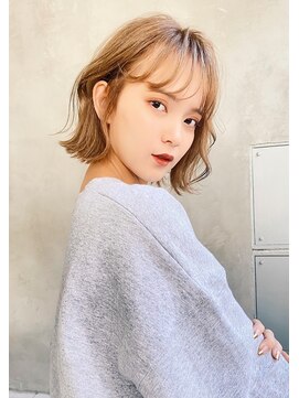 ケイト(kate) 【kate】大宮☆ 外ハネボブxミルクティーベージュ