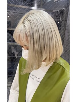 ゼンコー 国分寺(ZENKO) 【デザインカラー】ホワイトブロンド（ブリーチ2回）