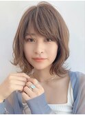 大人かわいい外ハネくびれミディアム【金澤】