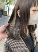 オリーブベージュ　ハイライト