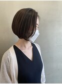 大人可愛いショートボブ・前髪無しショートボブ