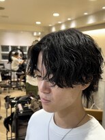 レイズ 名古屋(RAYS) 波巻きスパイラルパーマセンターパートウルフ h