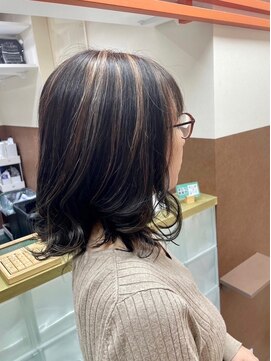 マティーナ ヘアー 池袋(Matina hair) 【ミルクティー白髪ぼかしハイライト】20代30代40代50代