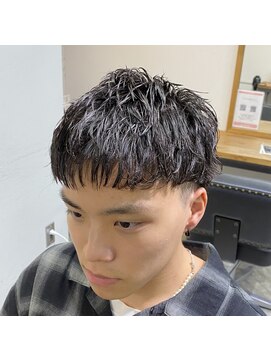 エル(EL by green) 【RYUYA】襟足短髪ショート×ダウンバングソフトツイスパパーマ