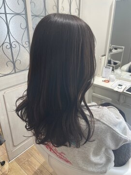 ルシードスタイル グローバルディー 稲毛店(LUCIDO STYLE GLOBAL.D) ダークグレージュゆるふわウェーブロング【稲毛】